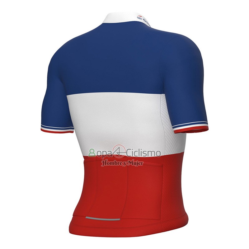Groupama FDJ Ropa Ciclismo Culotte Corto 2023 Mangas Cortas Blanco